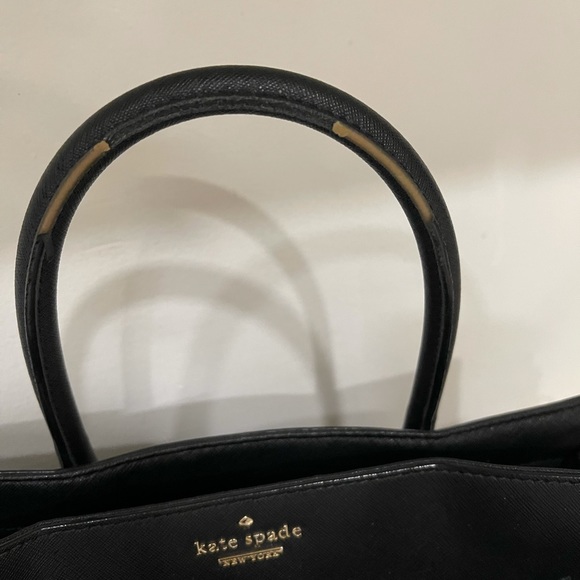 Kate Spade Cameron Street Large Candace satchel - black leather gold hardware - Picture 9 of 14